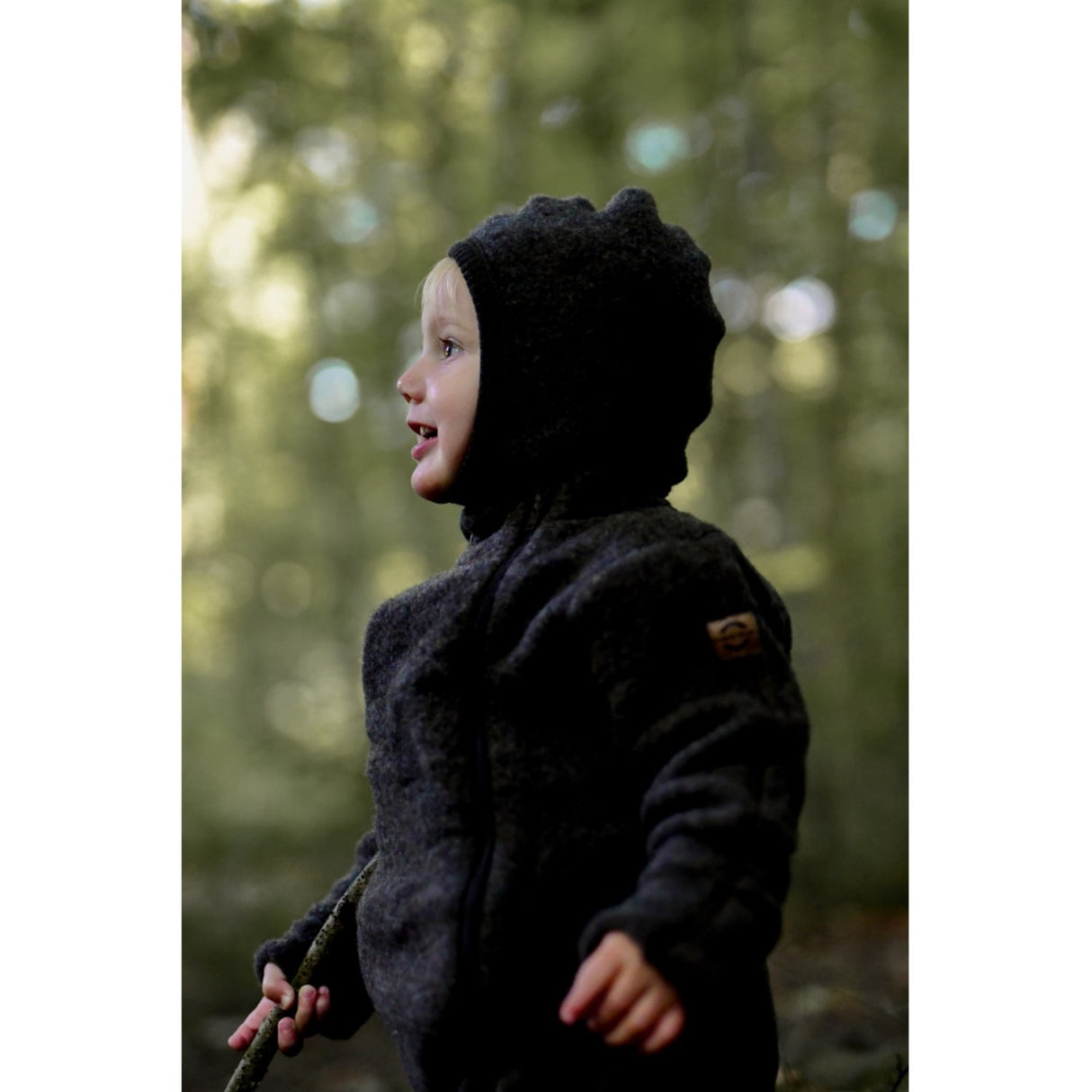 Mikk-Line Dark Brown Melange ulldress