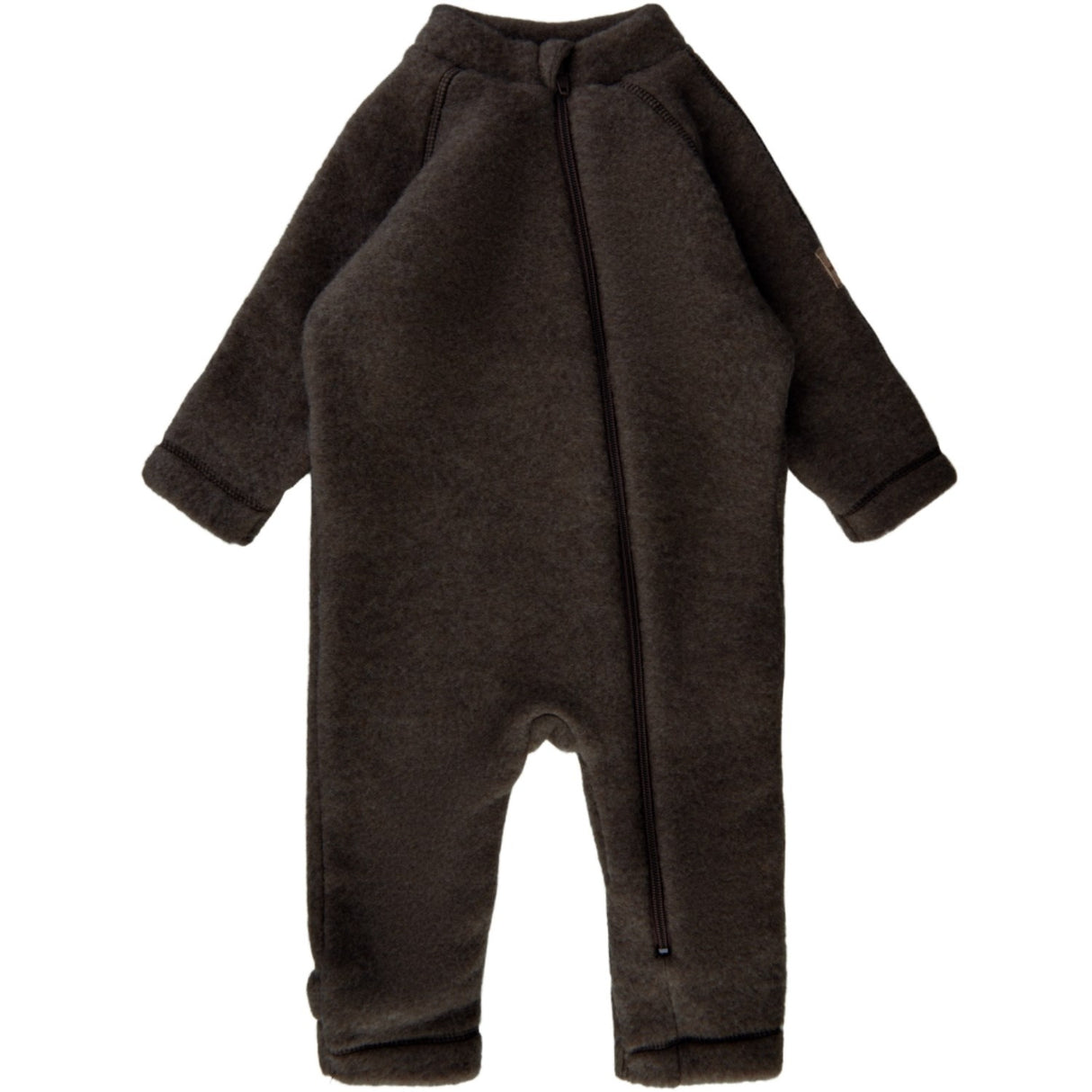 Mikk-Line Dark Brown Melange ulldress