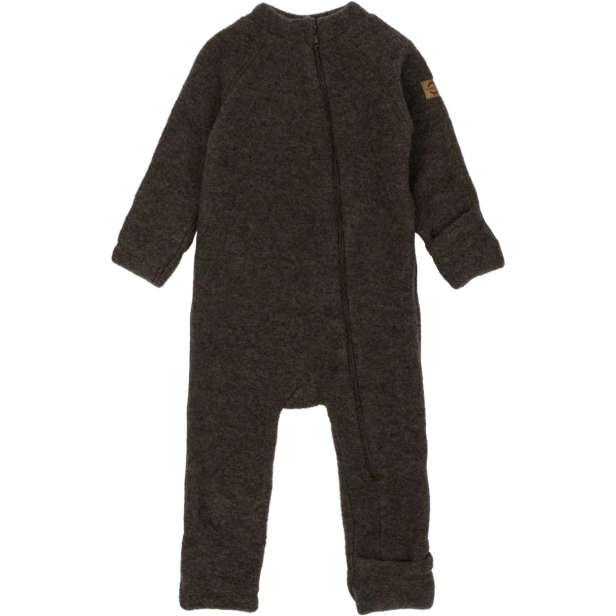 Mikk-Line Dark Brown Melange ulldress