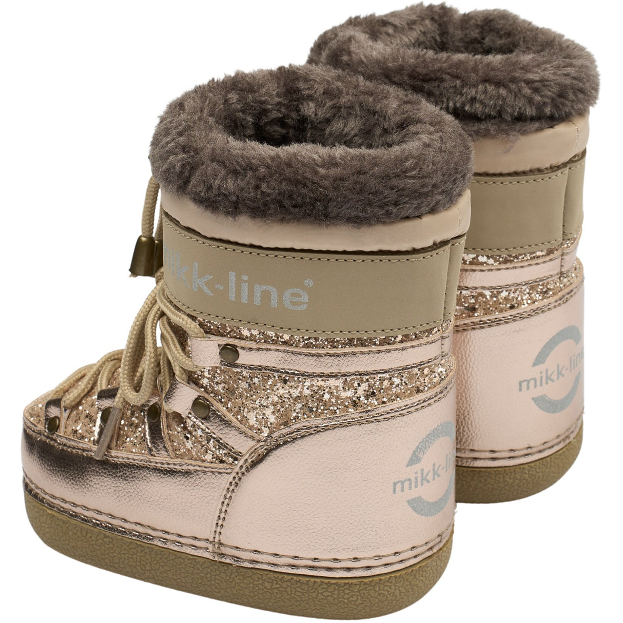 Mikk-Line Champagne Glitter Snow Støvler Glitter