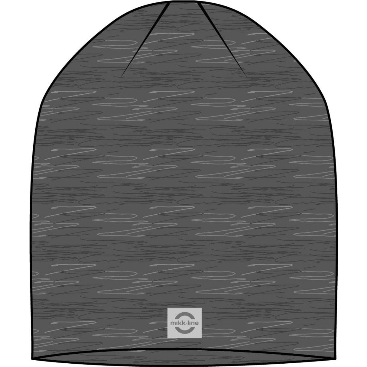 Mikk-Line Dark Grey Melange Bomull Lue - Solid