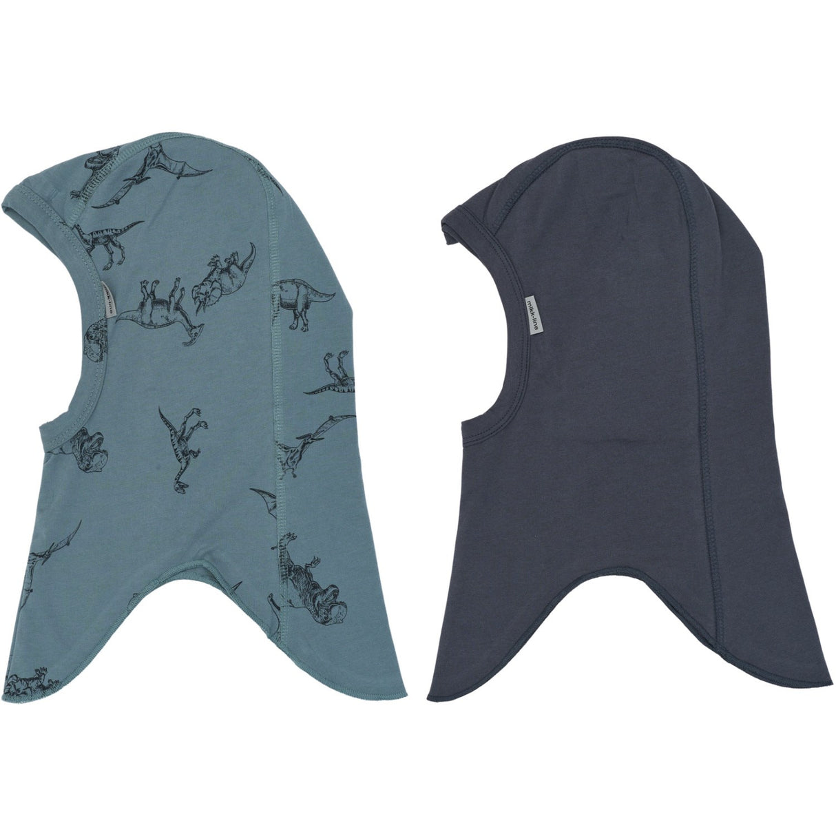 Mikk-Line Dino Stroke AOP 2-Pakning Bomull Fullface - Dobbel