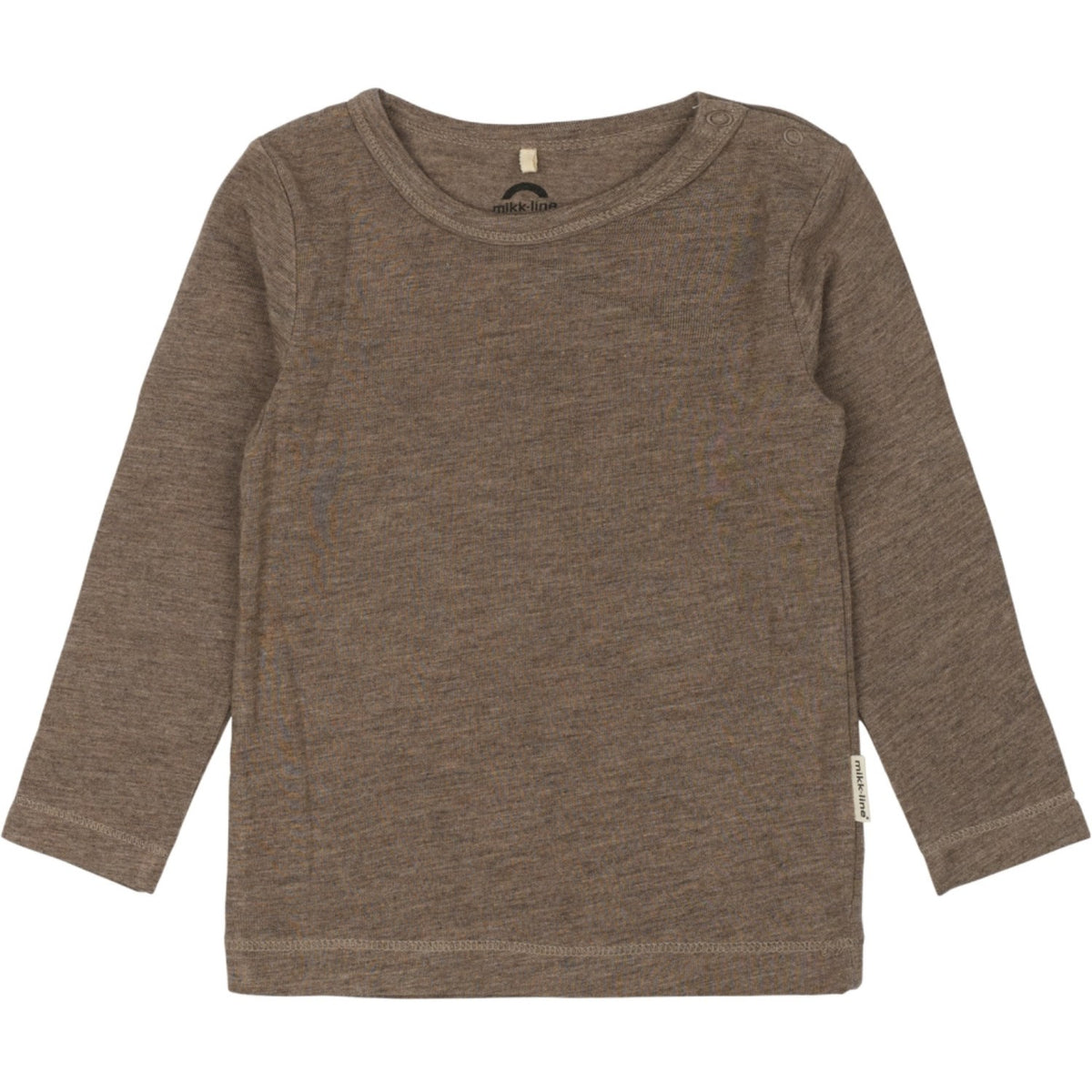 Mikk-Line Melange Denver Wool/Bamboo Ls Topp
