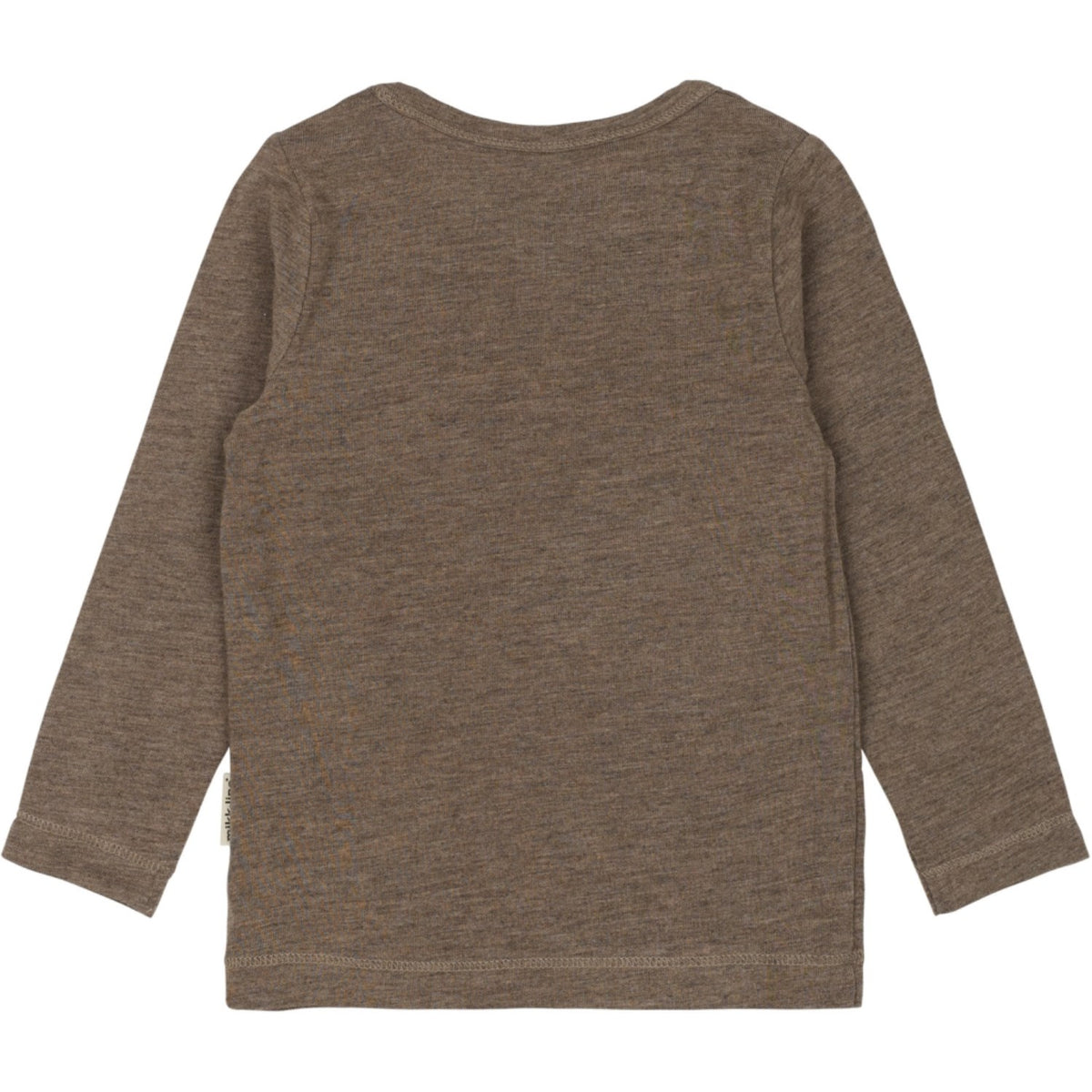 Mikk-Line Melange Denver Wool/Bamboo Ls Topp