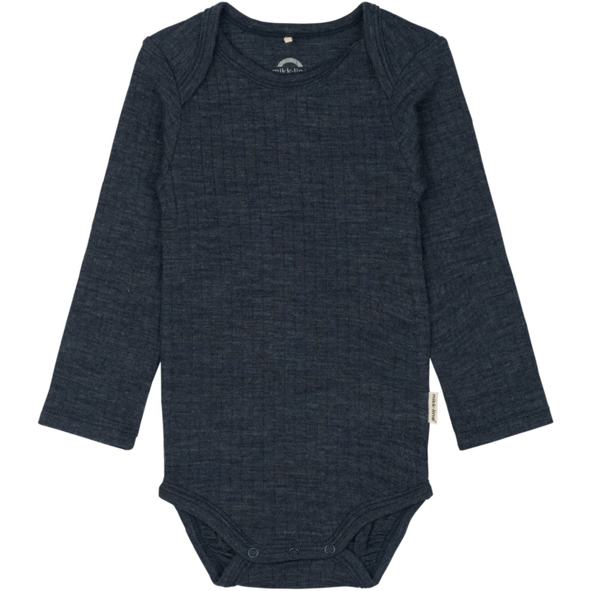 Mikk-Line Melange Blue Nights Merino Ull Ls Body