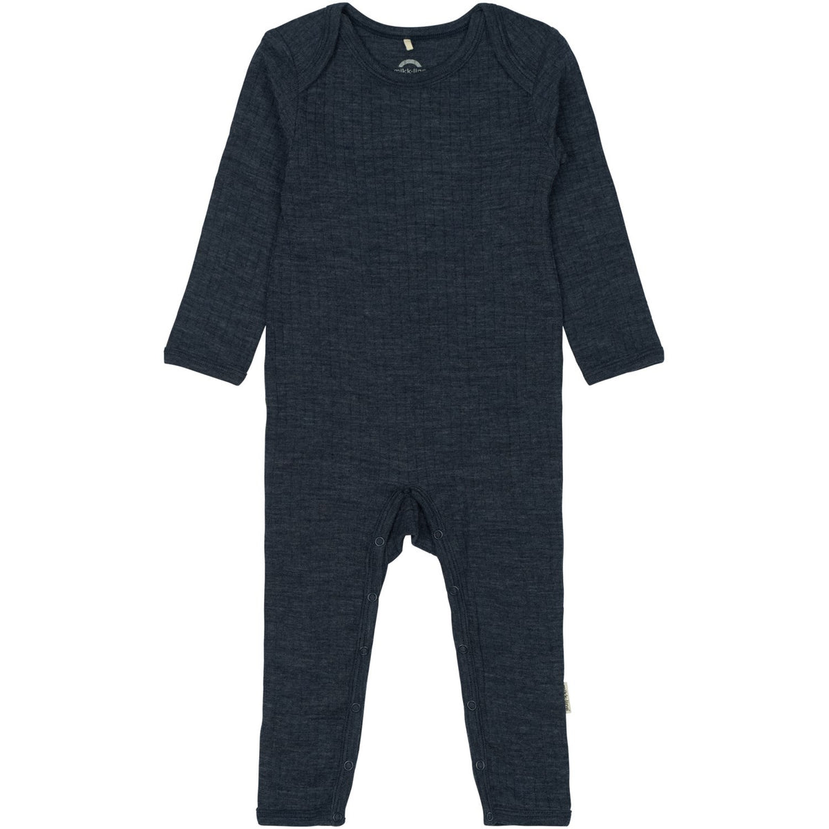 Mikk-Line Melange Blue Nights Merino Ull Ls Drakt
