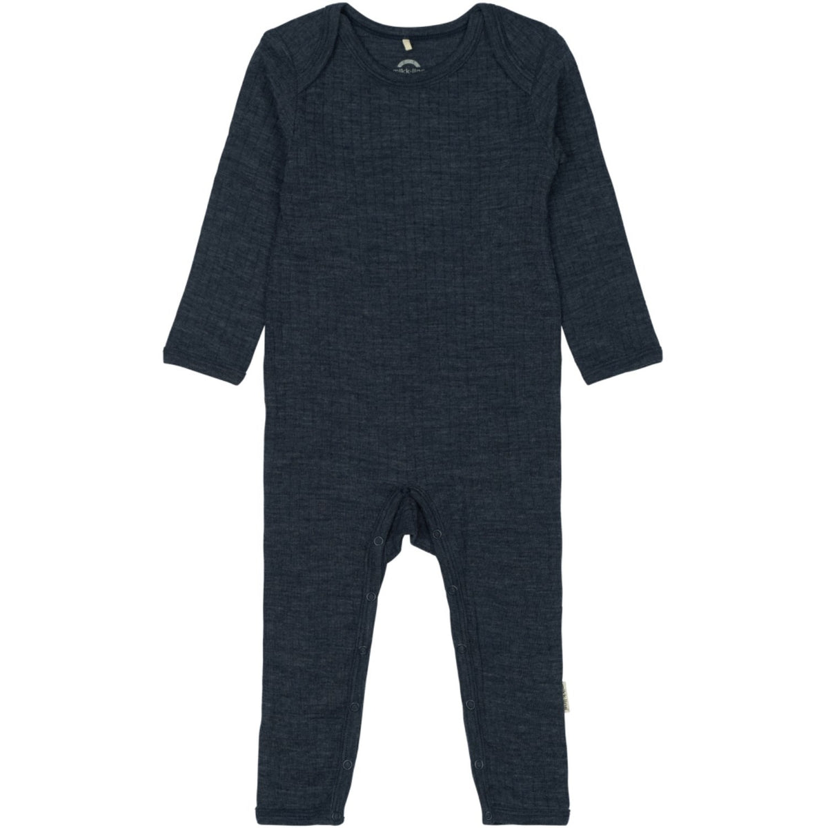 Mikk-Line Melange Blue Nights Merino Ull Ls Drakt