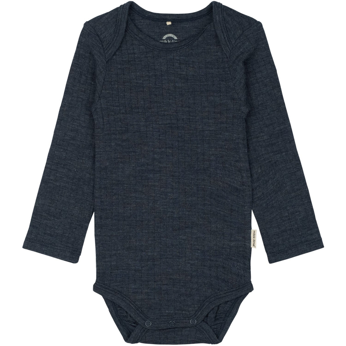 Mikk-Line Melange Blue Nights Merino Ull Ls Body
