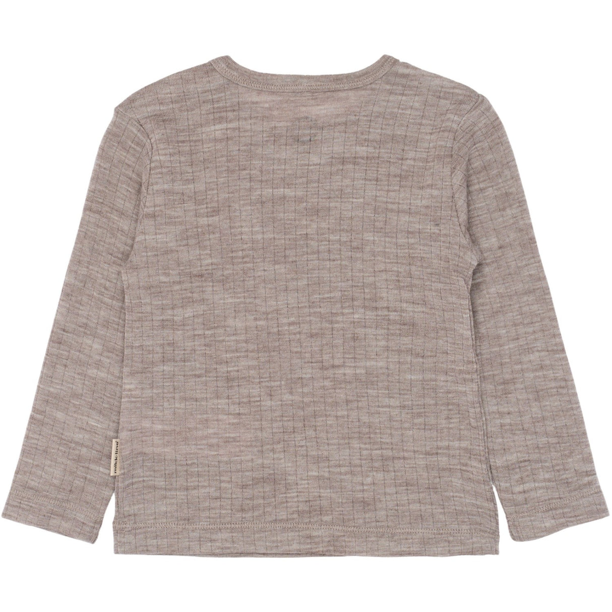Mikk-Line Melange Denver Merino Ull Ls Topp