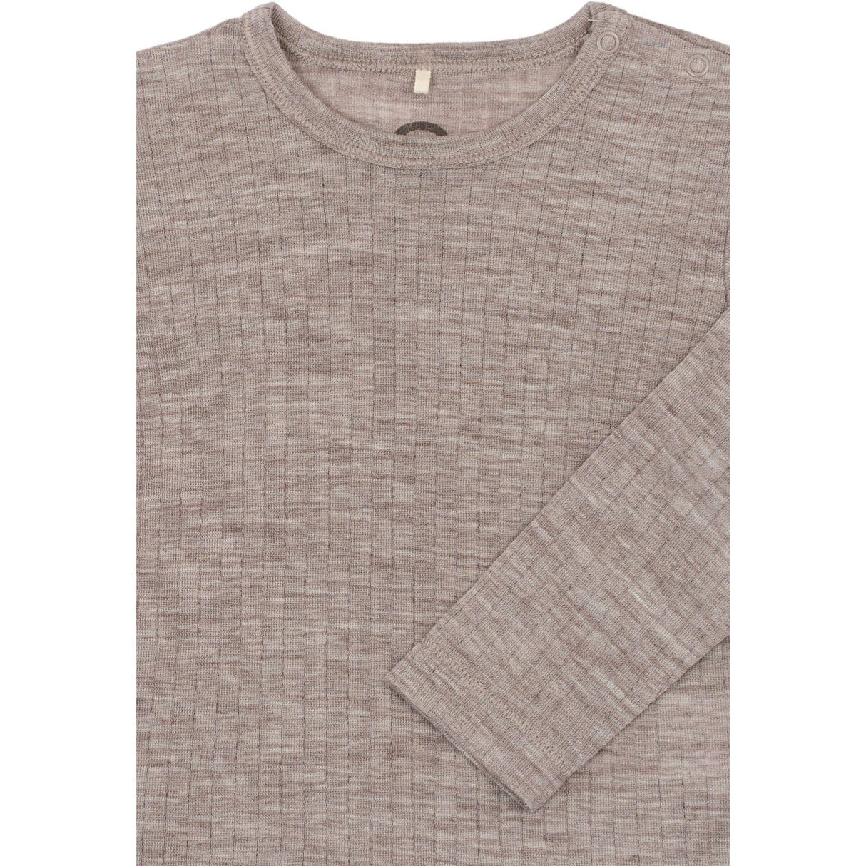 Mikk-Line Melange Denver Merino Ull Ls Topp