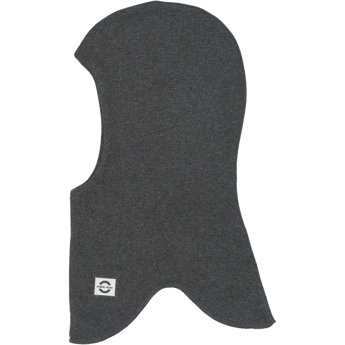 Mikk-Line Dark Grey Melange Bomull Fullface - Dobbel