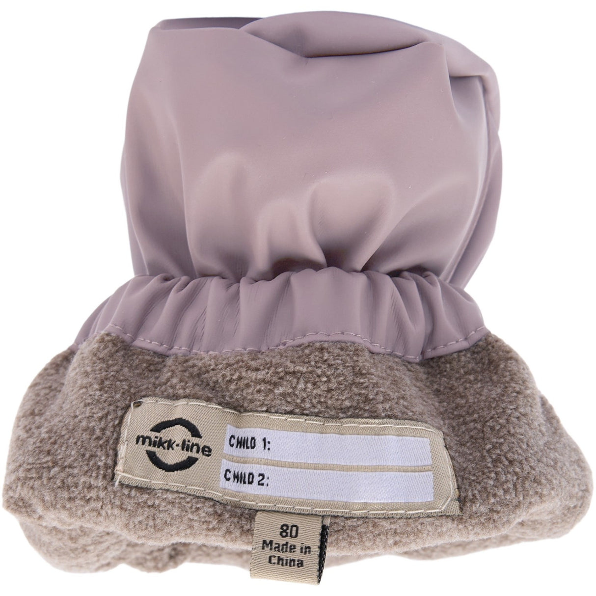 Mikk-Line Twilight Mauve Pu Rain Footies M/ Fleece