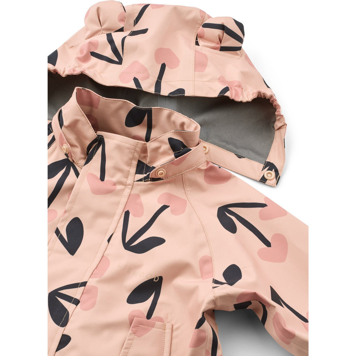 LIEWOOD Mega Cherry Heart/ Rosey Mix Manu Regntøy Sett