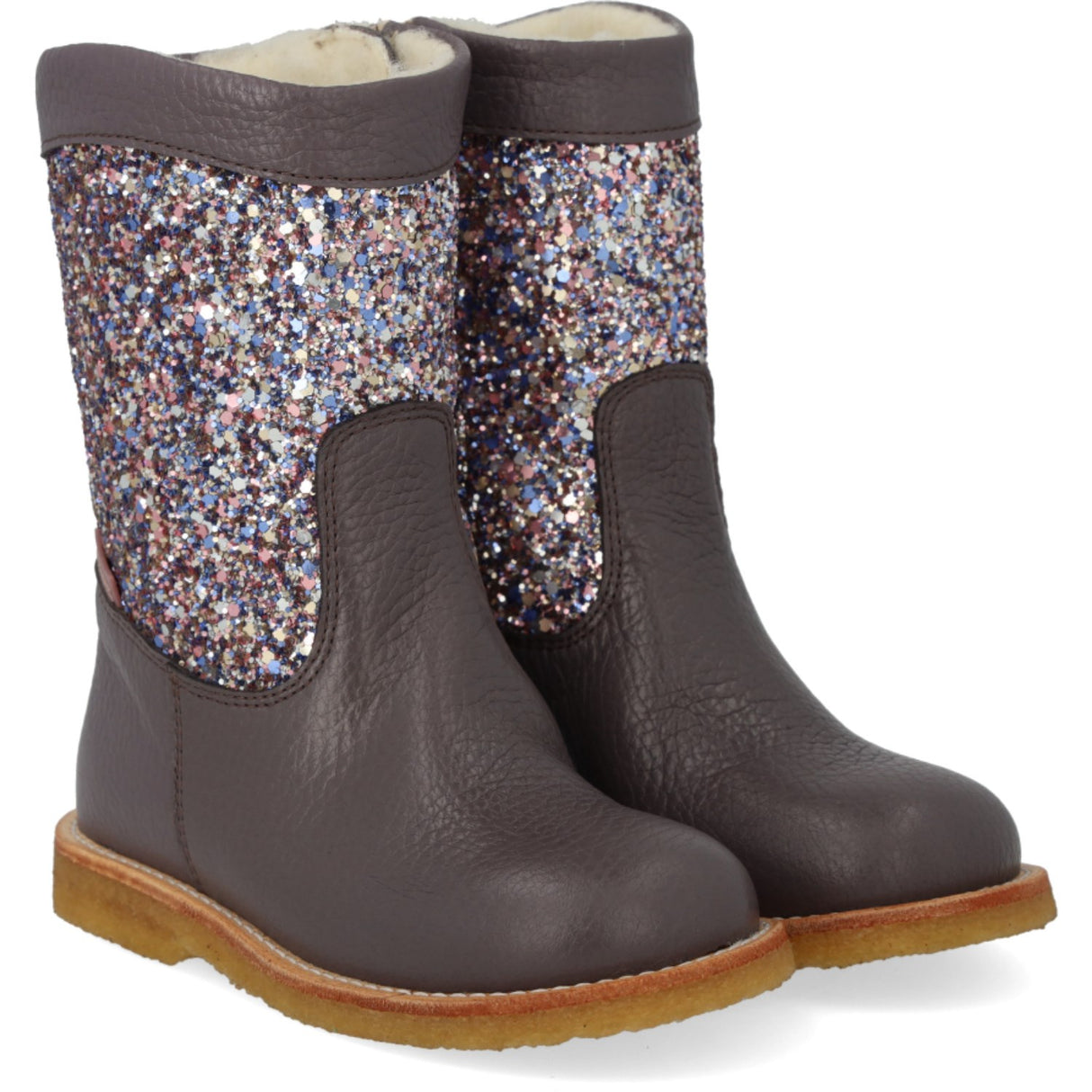 Angulus Lavender/Pastel Multi Glitter Tex Vinterstøvle Med Glitter