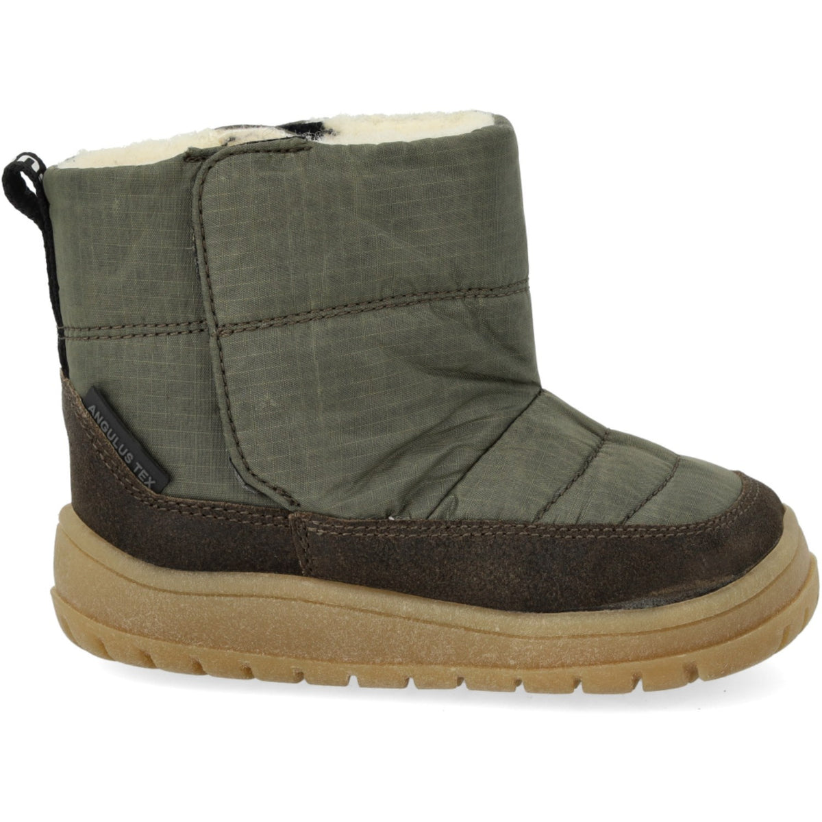 Angulus Olive/Forrest Recycled Ripstop Begynner Tex-Støvle Med Blødt Merino Uldfoer