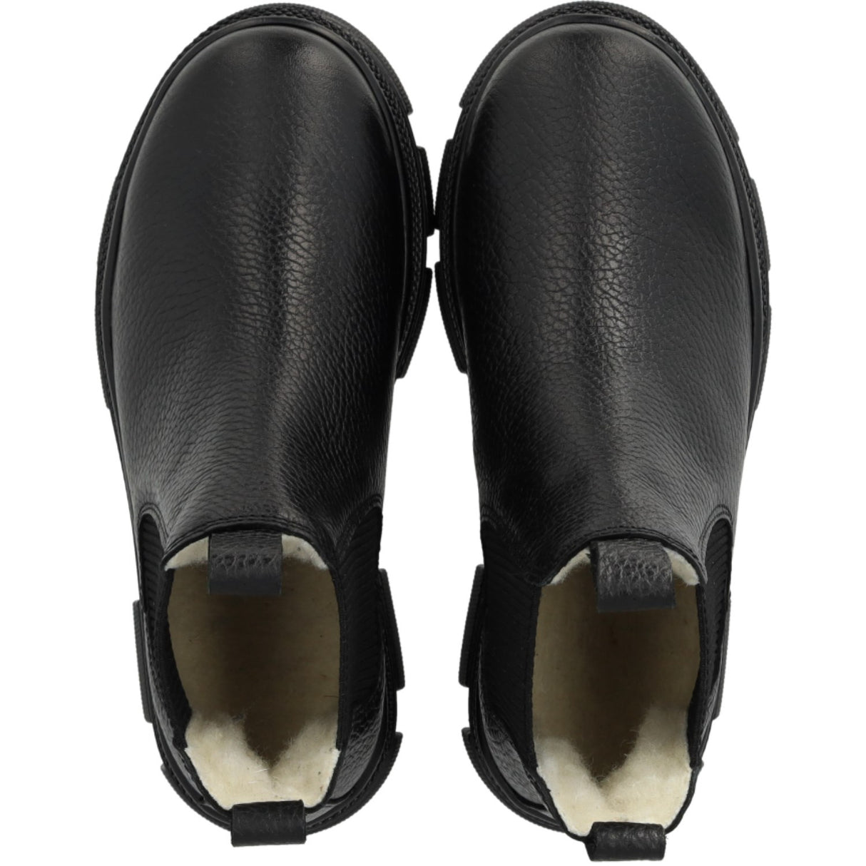 Angulus Black/Black Chunky Tex Chelsea Støvler