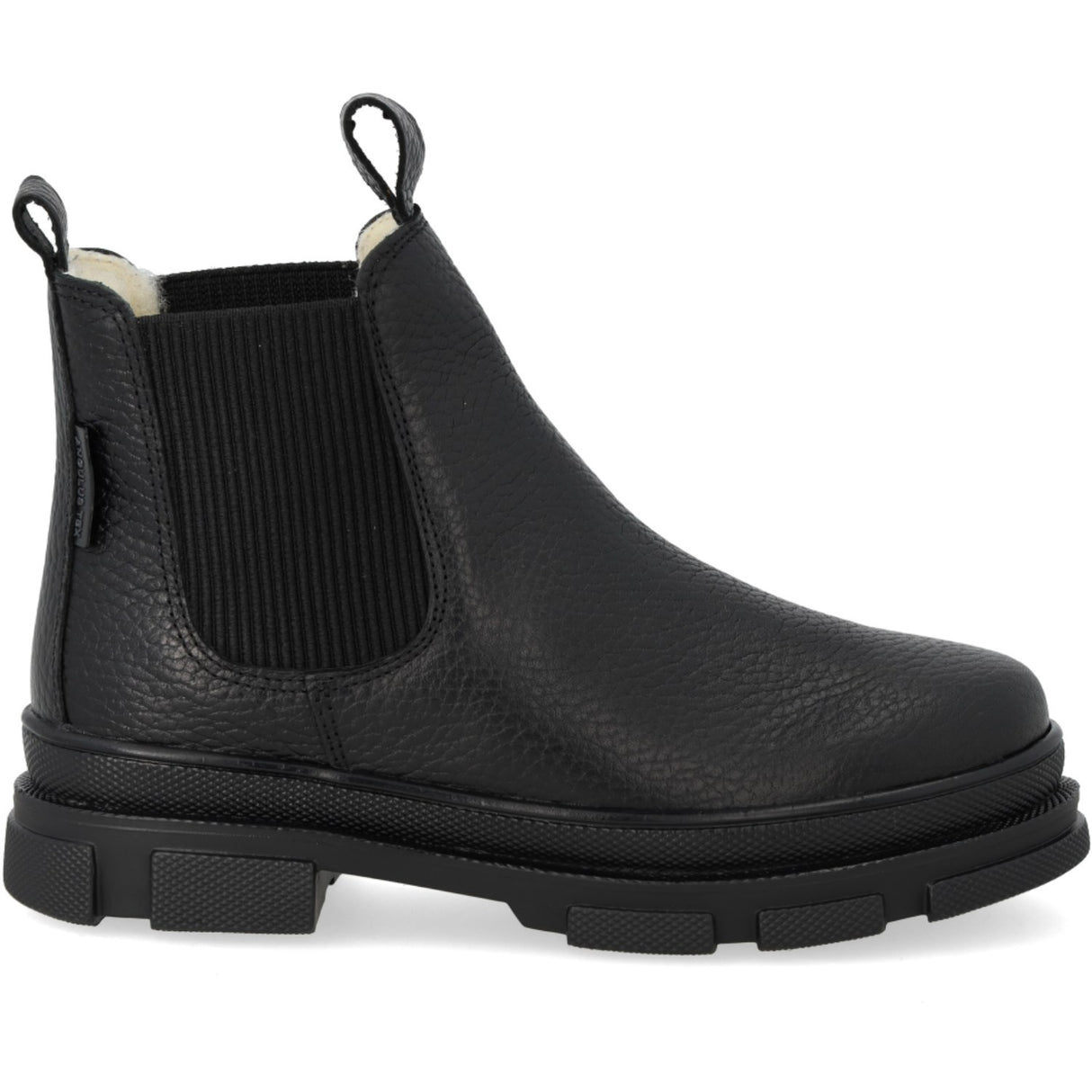 Angulus Black/Black Chunky Tex Chelsea Støvler