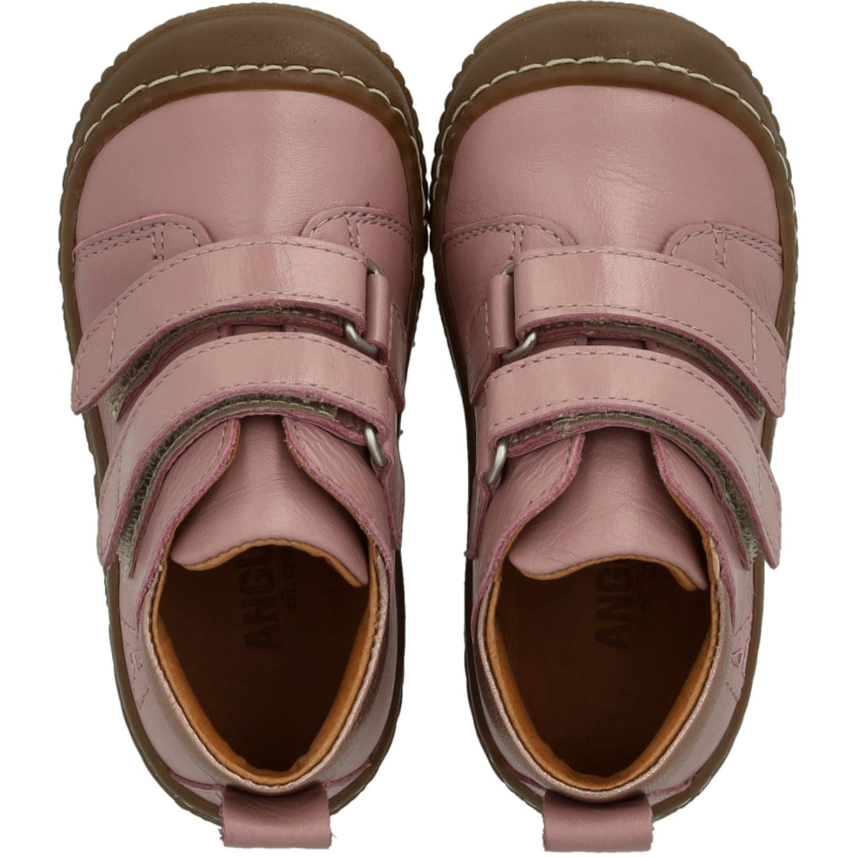 Angulus Faded Rose/Rose Copper Borrelås Støvler Med Forstærket Tå