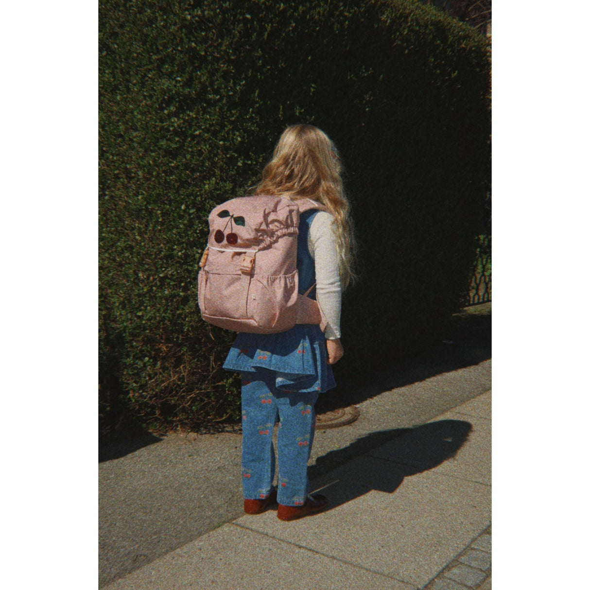 Konges Sløjd Ma Grande Cerise Denim Magot Frill Bukser Gots
