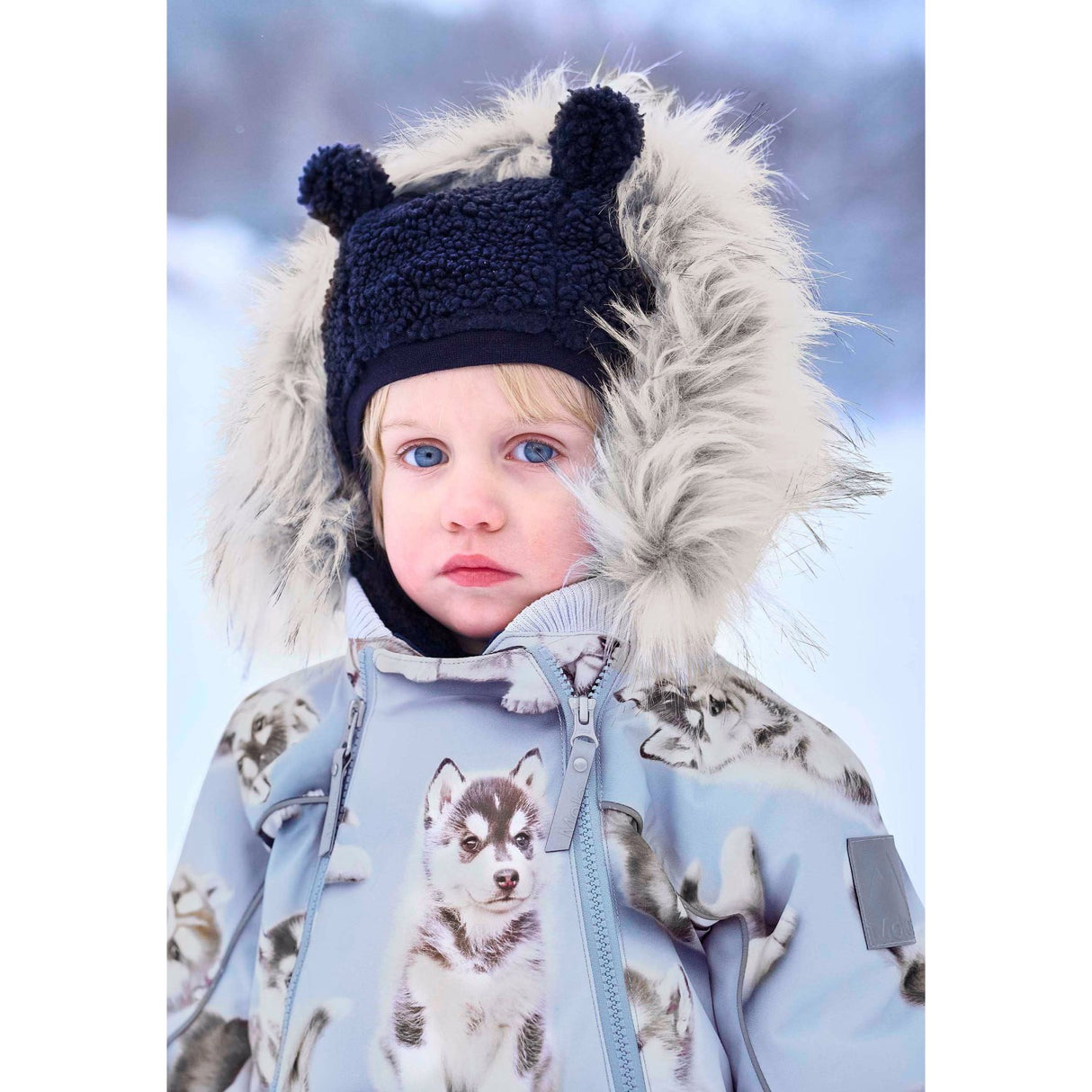 Molo Husky Cubs Pyxis Pels Baby Flydress