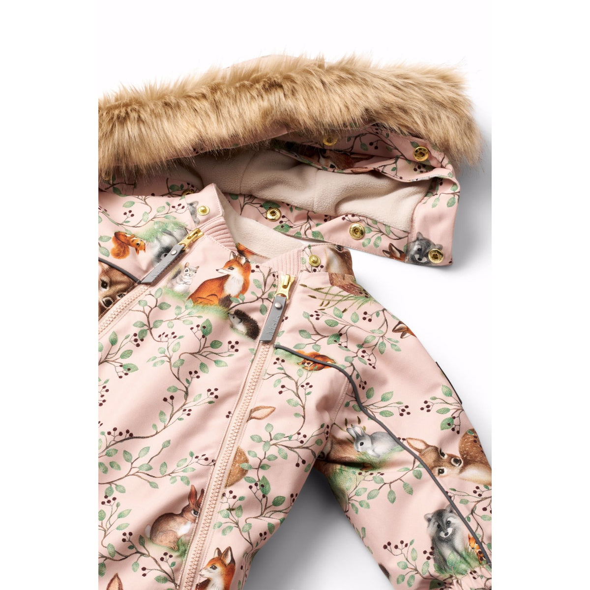 Molo Furry Friends Pyxis Pels Baby Flydress
