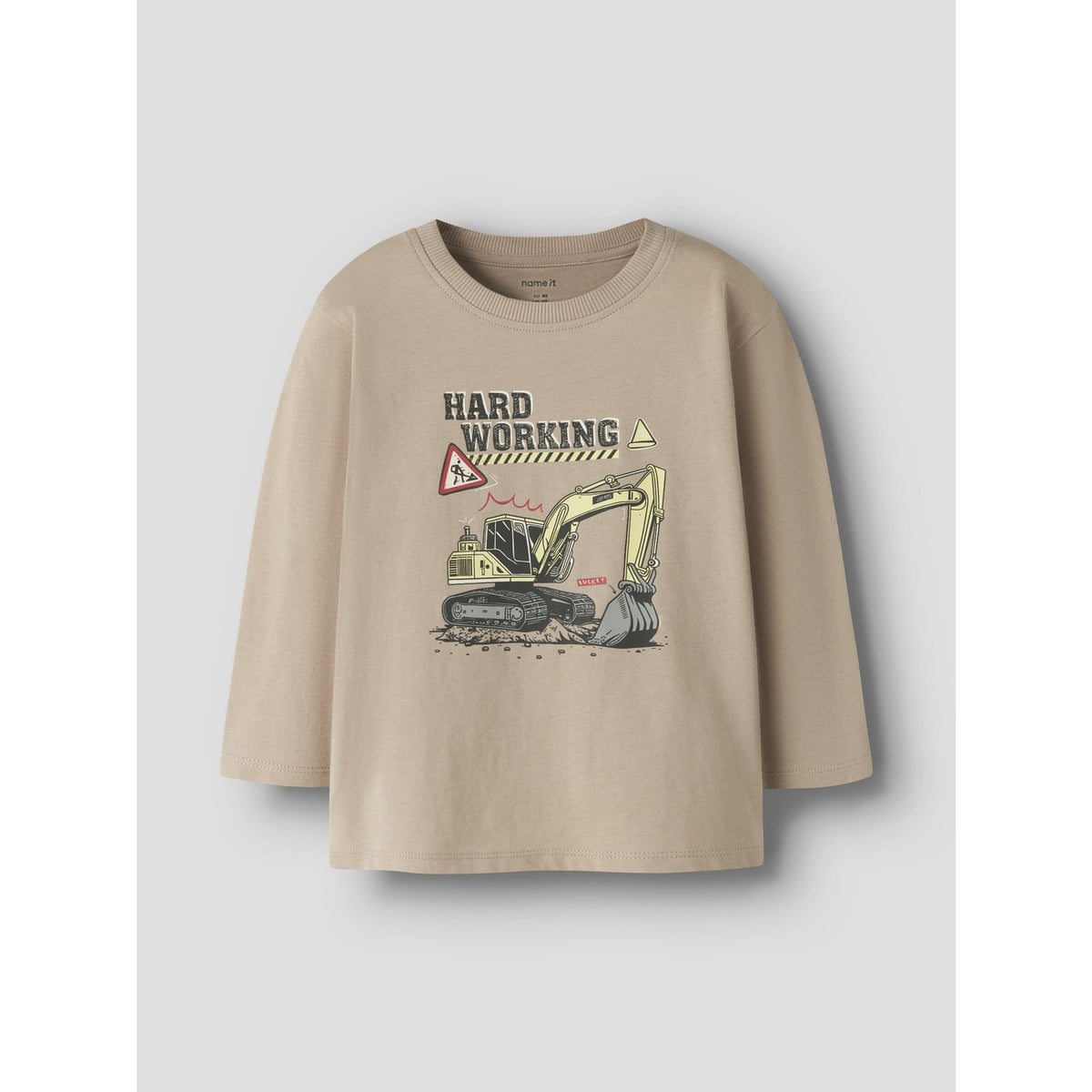 Name It Sesame Hard Working Nmmveldo Ls Nreg Topp