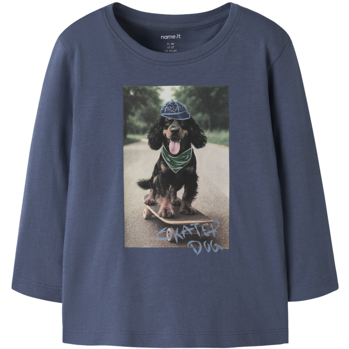 Name It Vintage Indigo Skater Dog Nmmvoto Ls Nreg Topp