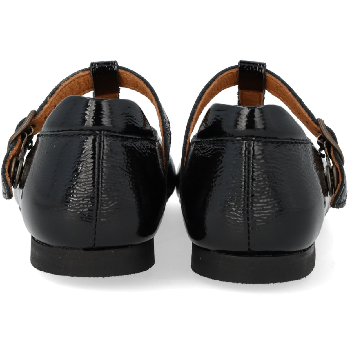 Angulus Black T-Bar Ballerinasko Med Cut-Out Hjerte
