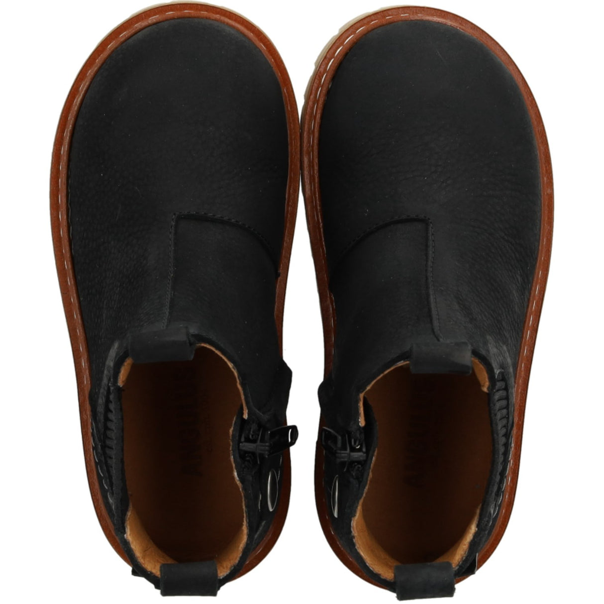 Angulus Black/Black Chunky Chelsea Støvler