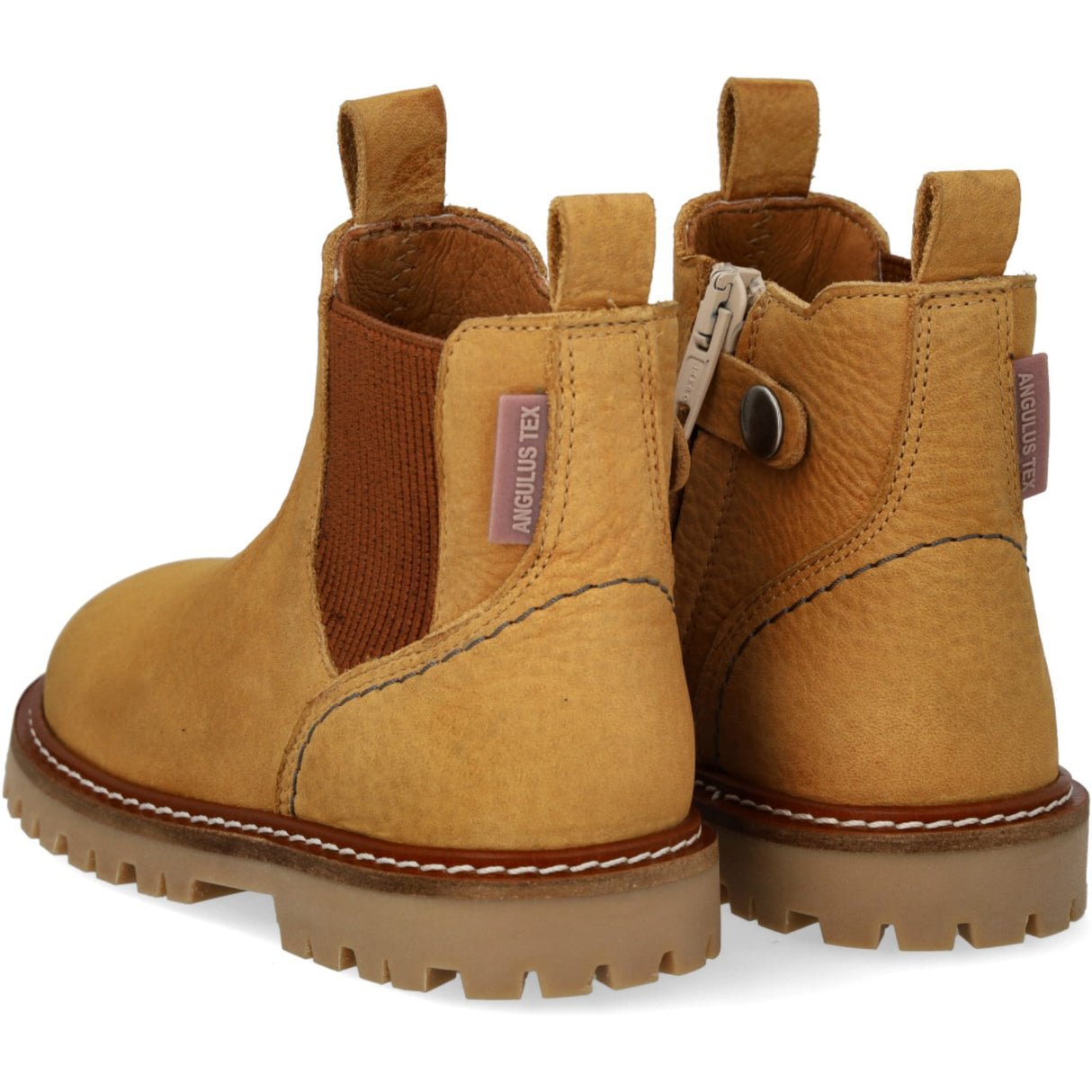 Angulus Ocher/Cognac Chunky Chelsea Støvler