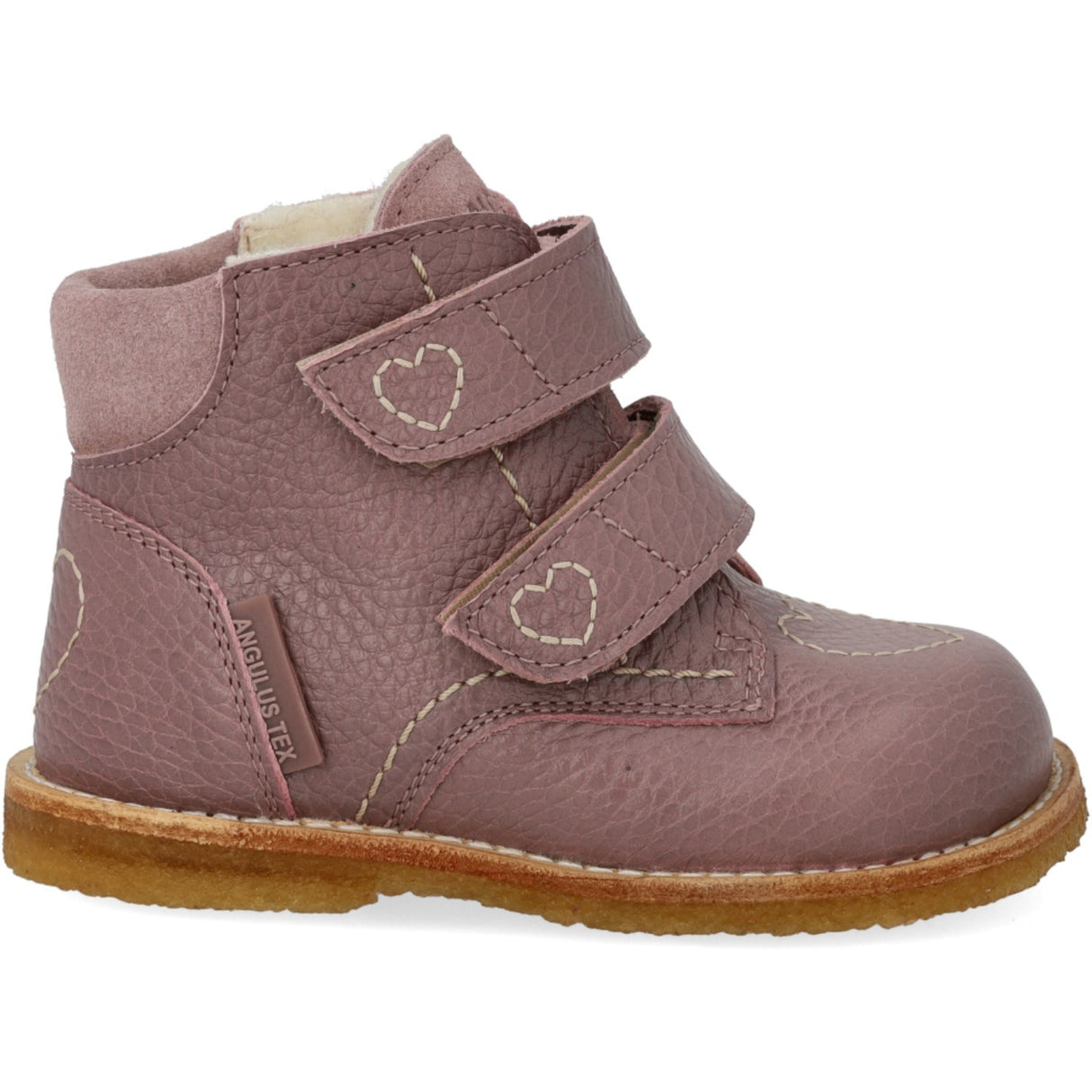 Angulus Faded Rose/Faded Rose Tex-Støvle Med Hjertedetalje
