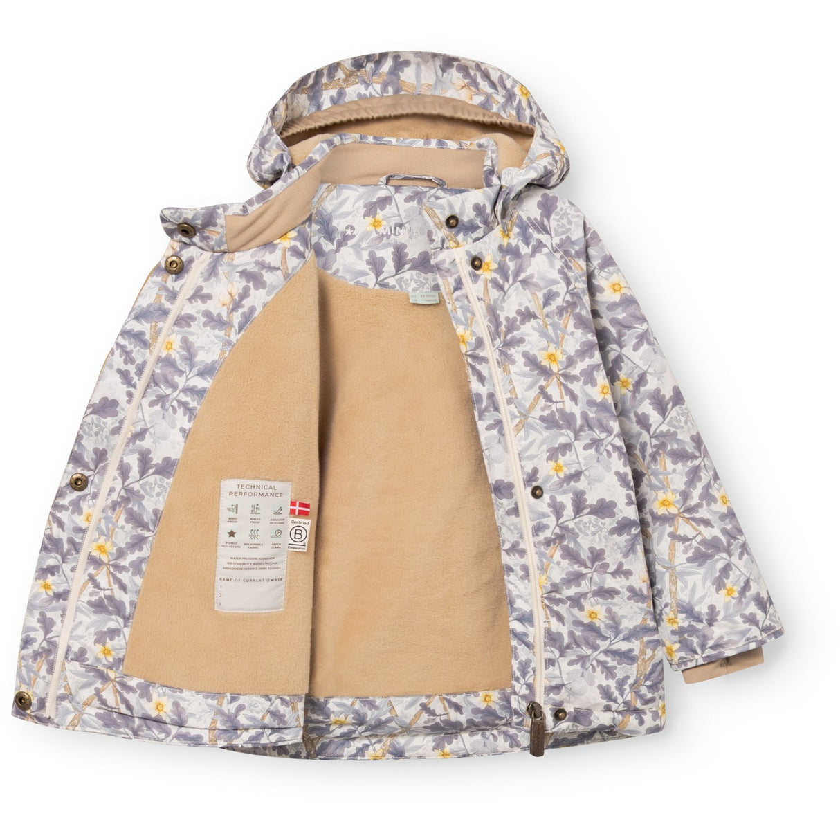 Mini A Ture Blooming Winter Wood Matwang Fleece Lined Winter Jacket. Grs