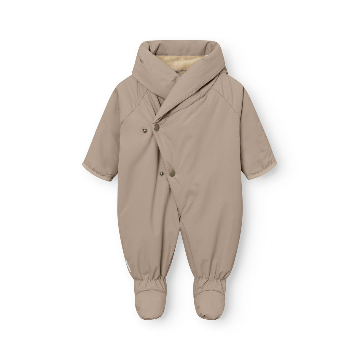 Mini A Ture Grey Brown Matfianna Fleece Lined Winter Pramsuit. Grs