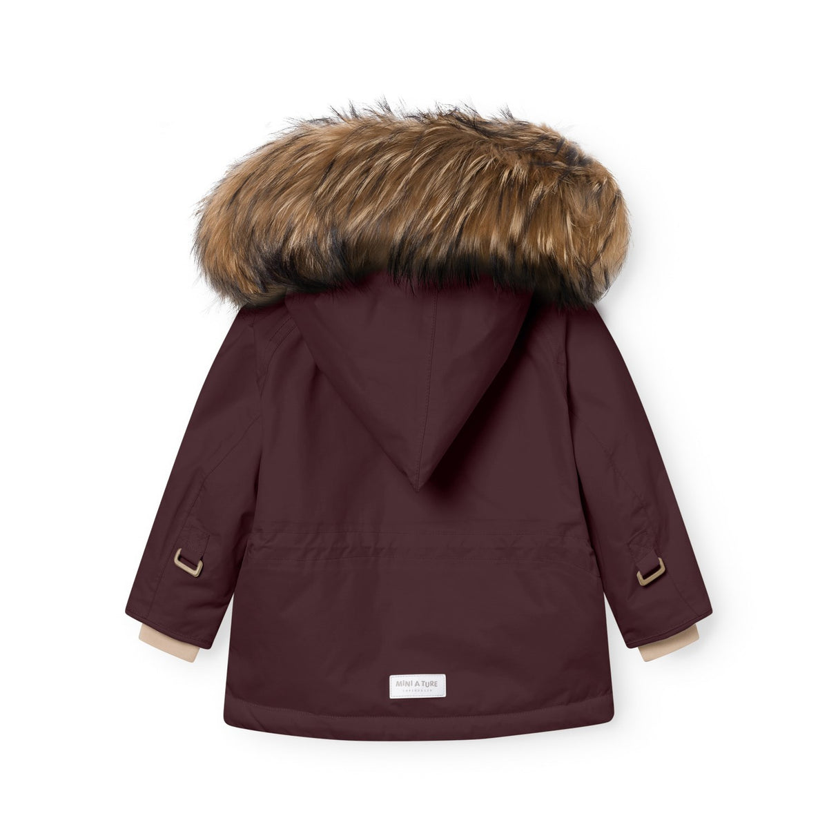 Mini A Ture Fudge Aubergine Matwang Fleece Lined Winter Jakke Fur. Grs