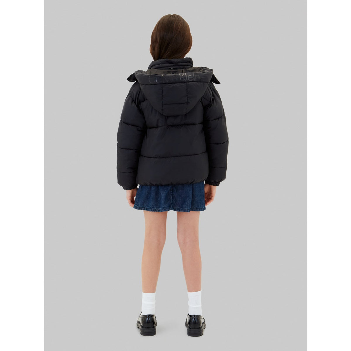 Calvin Klein Pvh Black-Black Minime Ck Kort Hd Puffer Jakke