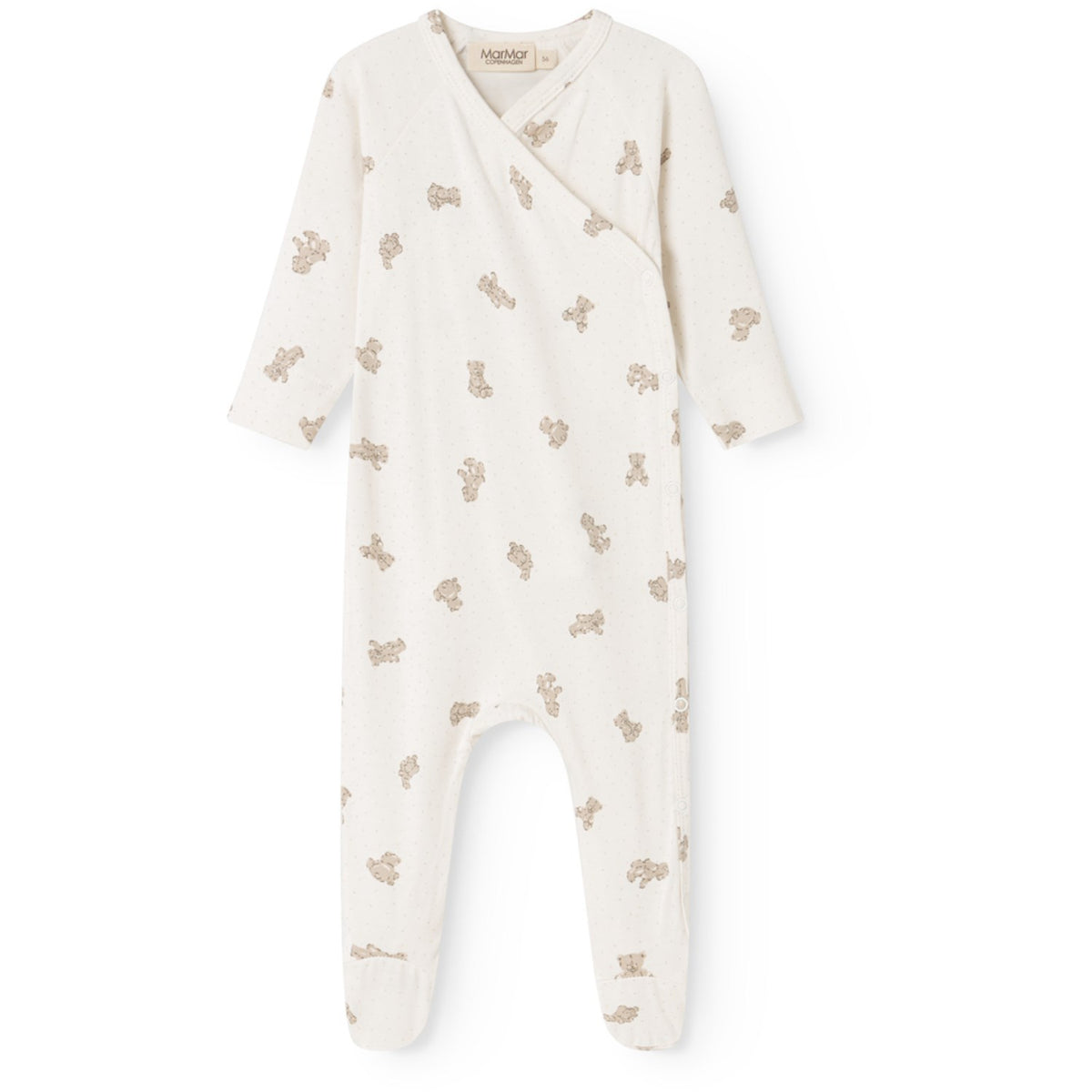 MarMar Modal Smooth Print Teddybears Rubello Heldrakt