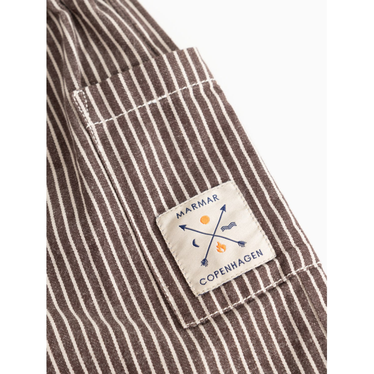 MarMar Soft Denim Dark Brownie Stripe Panto Bukser
