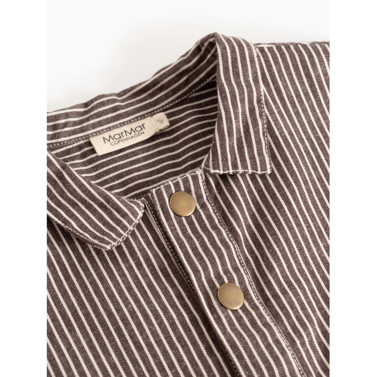 MarMar Soft Denim Dark Brownie Stripe Tovan Skjorte