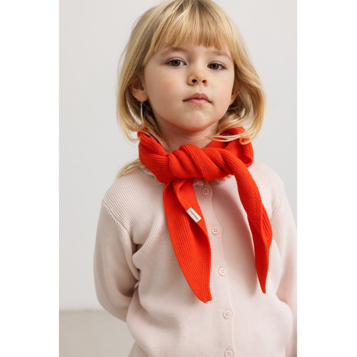 MarMar Cotton Knit Fisherman Grapefruit Arko Strikket Skjerf