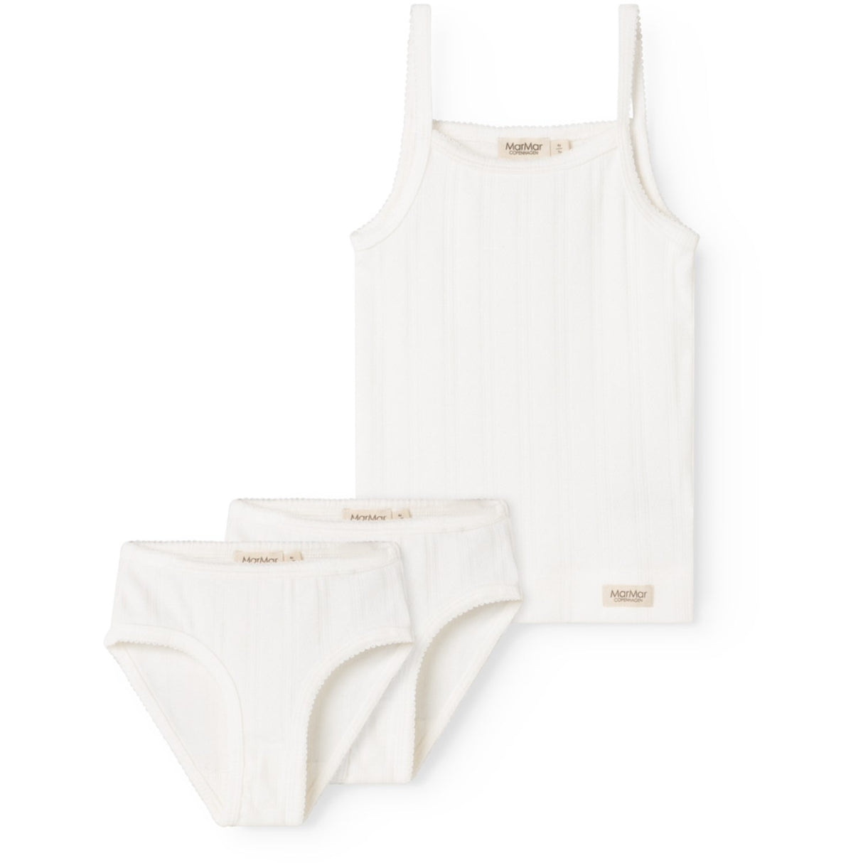MarMar Modal Pointelle Gentle White Undertøy Sett