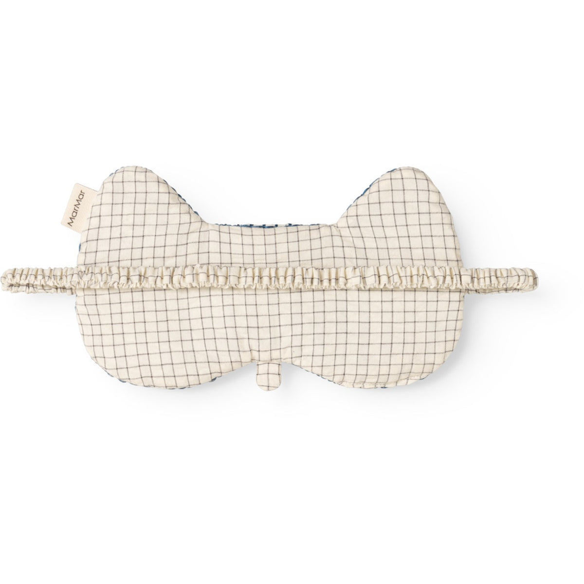 MarMar Seersucker Home Deep Lake Check Sleepmask