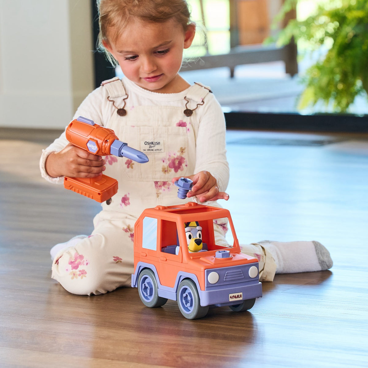 Bluey Byg En Ven Motoriseret Bil & Boremaskine