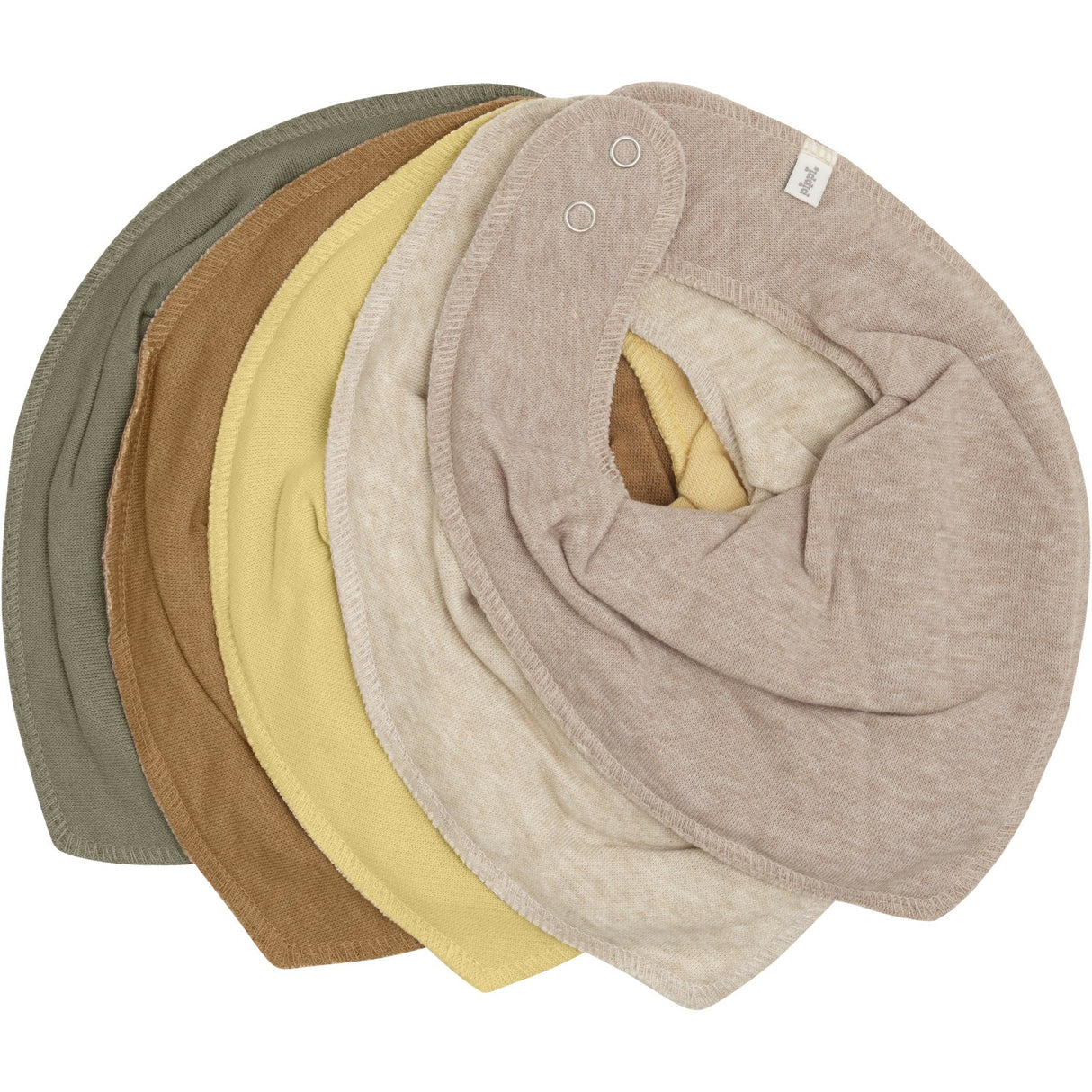 Pippi Straw Bandana Smekke - Solid (5-Pack)