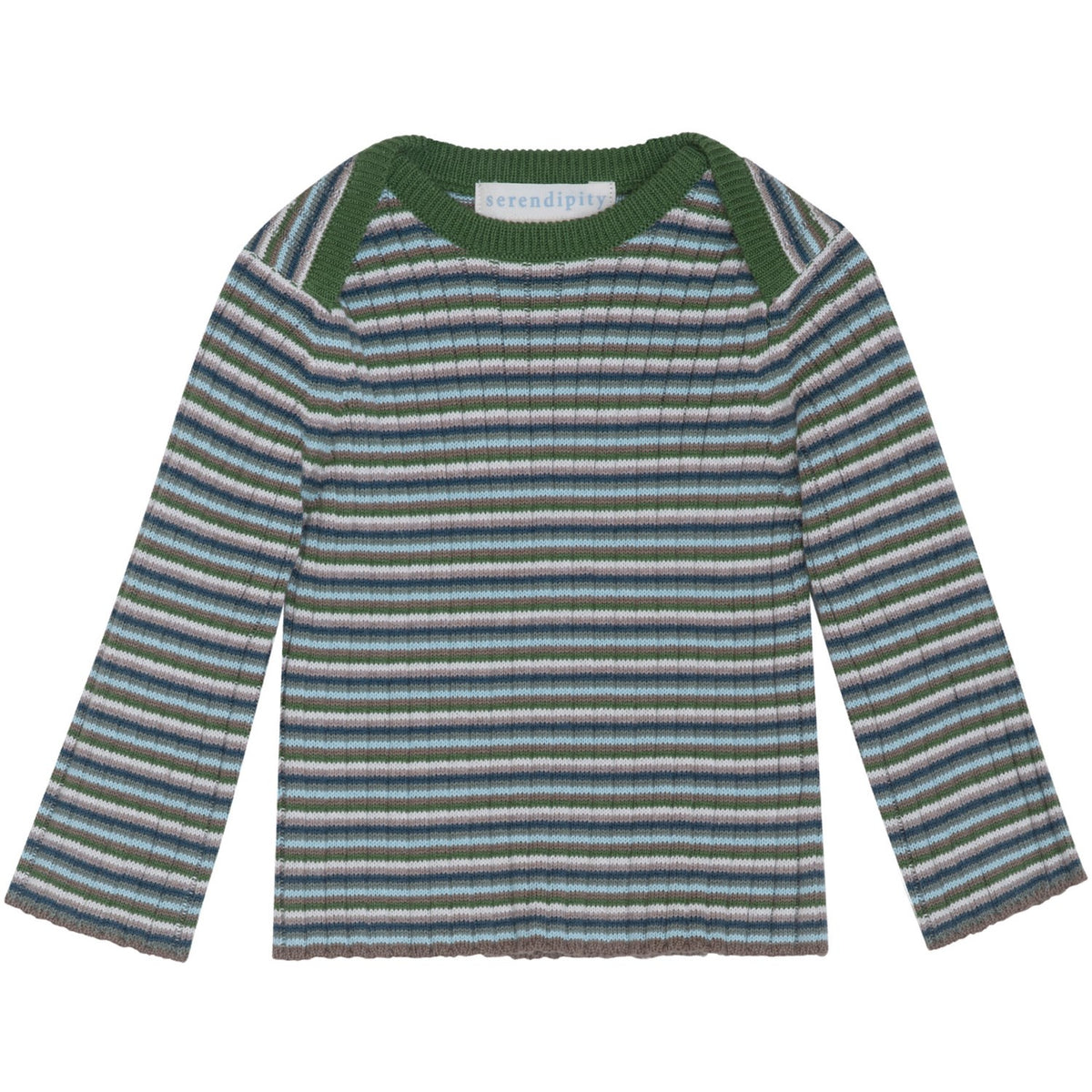 Serendipity Myrtle Stripe Baby Rib Bluse