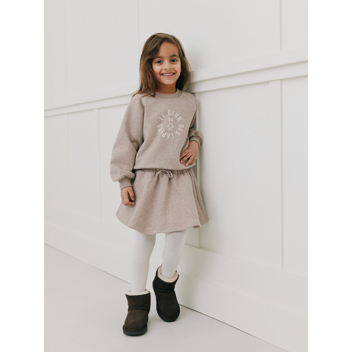 Sofie Schnoor Brown Melange Eliskb Collegegenser
