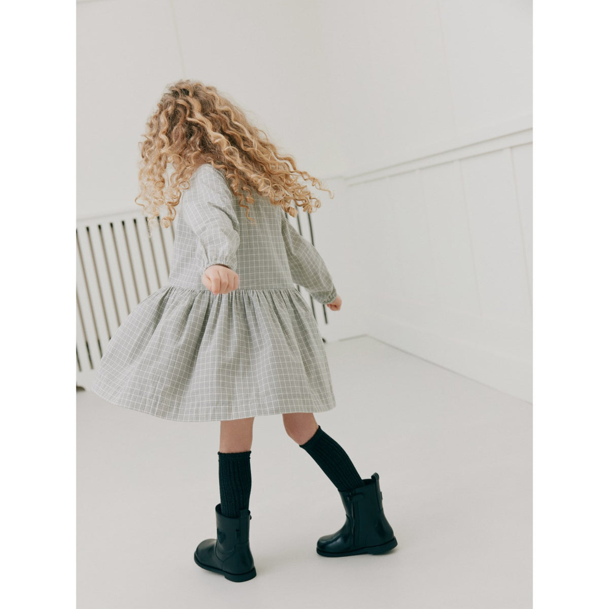 Sofie Schnoor Grey Check Indicakb Kjole