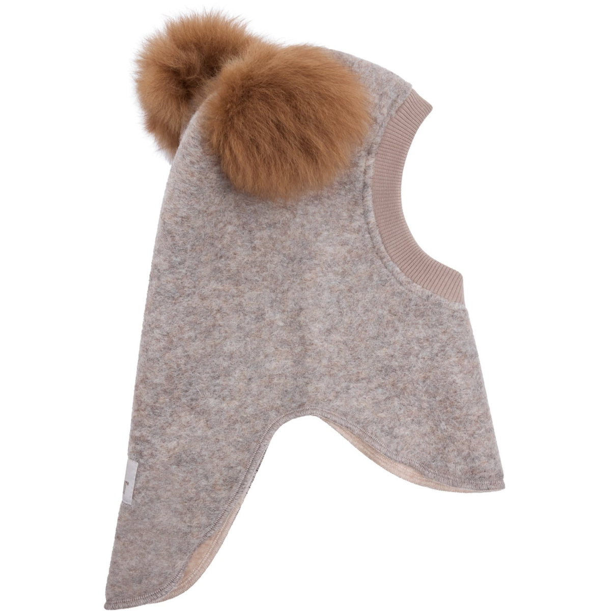 Huttelihut Camel Melange Elefantlue Ull Alpaca Pompoms