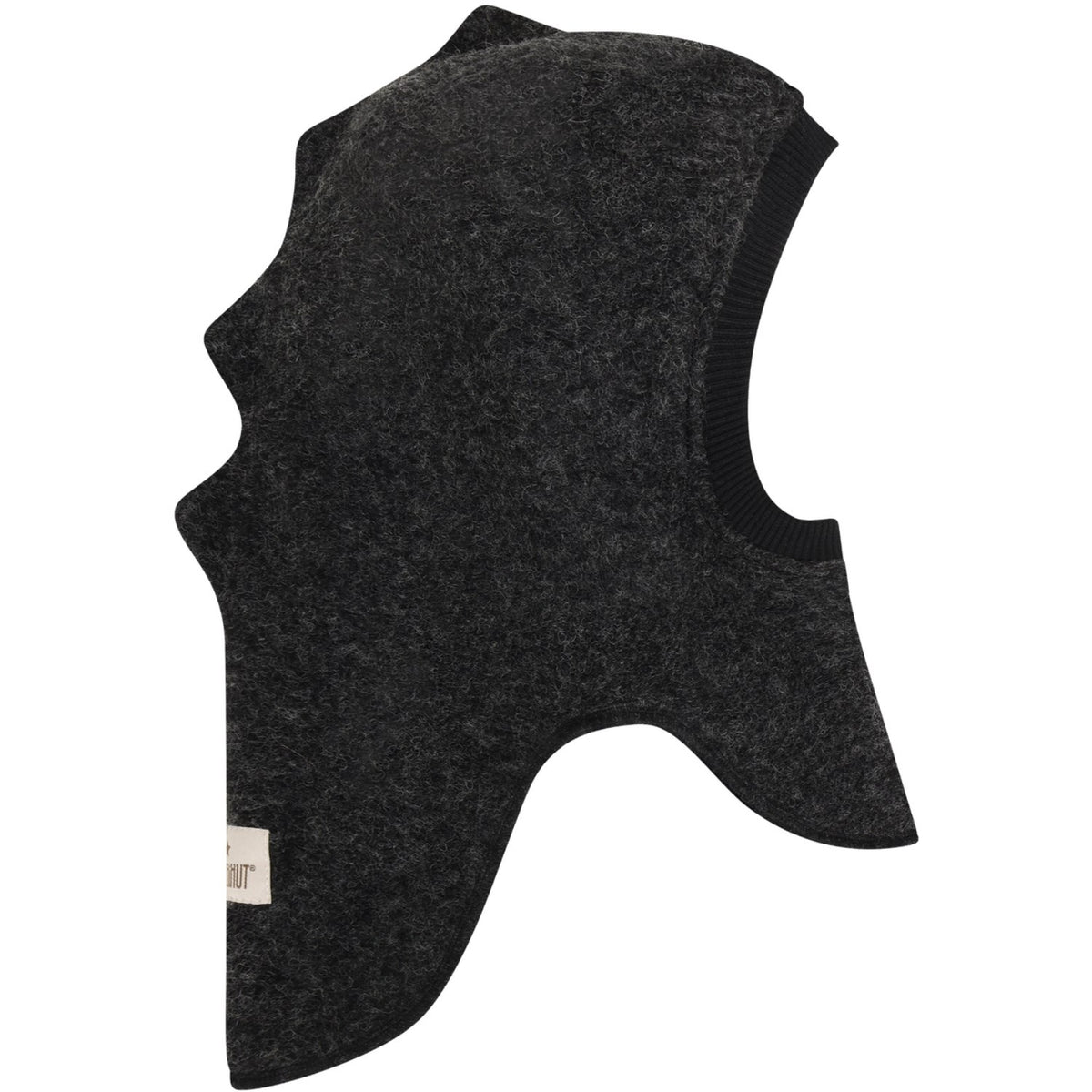 Huttelihut Dark Grey Melange Elefantlue Triangles Ull