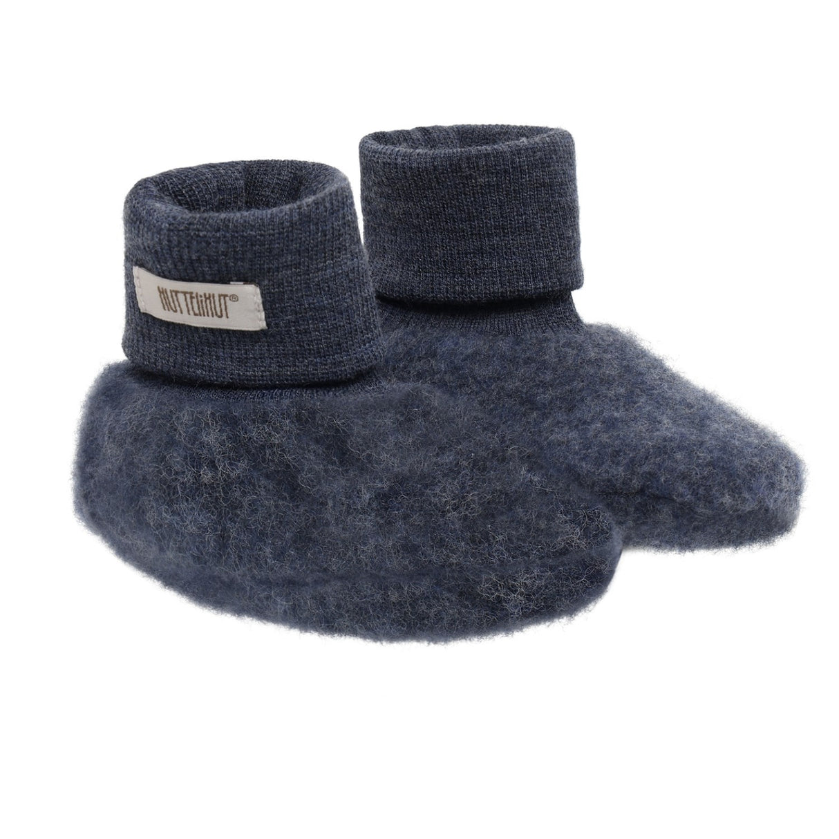 Huttelihut Ombre Blue Melange Footies Ull Fleece 2-Layer