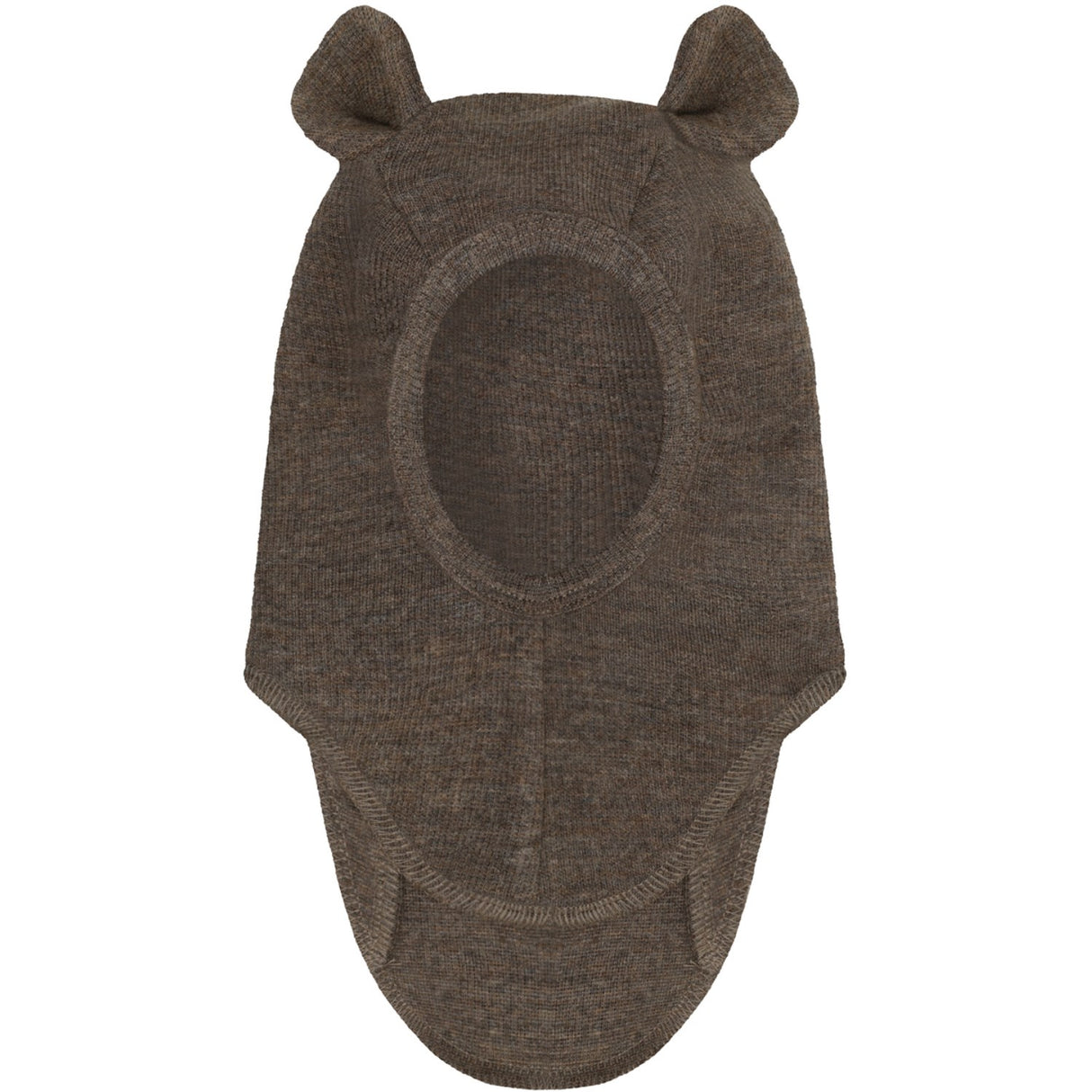 Huttelihut Brown Melange Elefantlue Ears Ull Rib